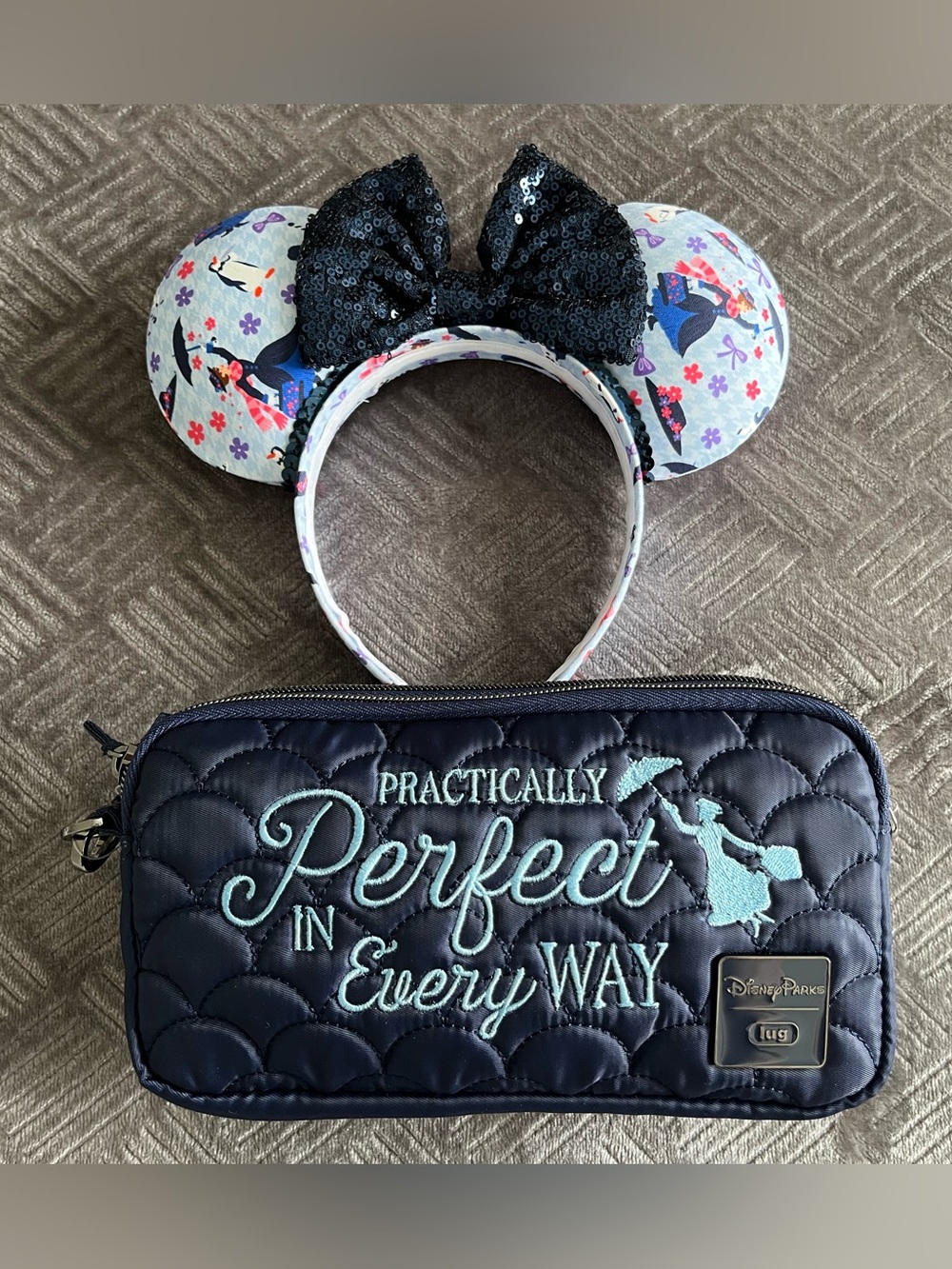 NWT Lug x Disney Mary Poppins Coupe XL & Custom Ear Headband